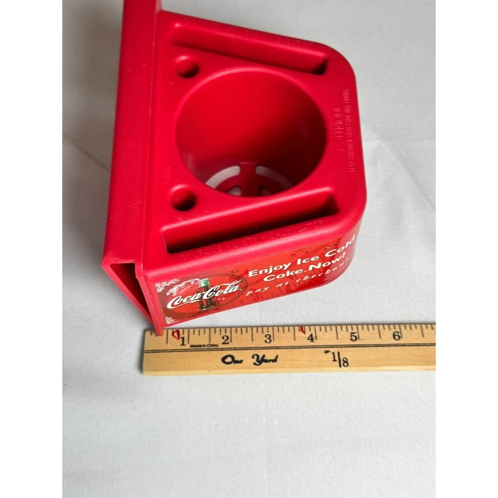 Coca Cola Shopping Cart‎ Caddy Organizer Cup Holder Pouch Red Plastic